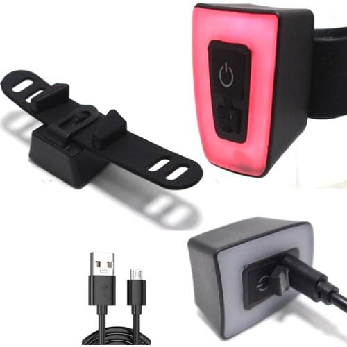 MTB Bike Rear Light USB Waterproof Bicycle Light Rechargeable Tail Light Mountain Bike Taillight LED Safety Warning Lights