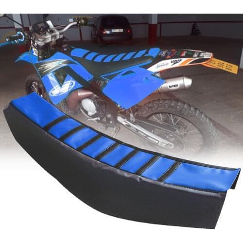 For YAMAHA YZ125X YZ250X YZ250FX YZ450FX YZ 125 X 250 X 250FX 450 FX WR450F Motorcycle Striped SoftGrip Soft Seat Cover Rubber