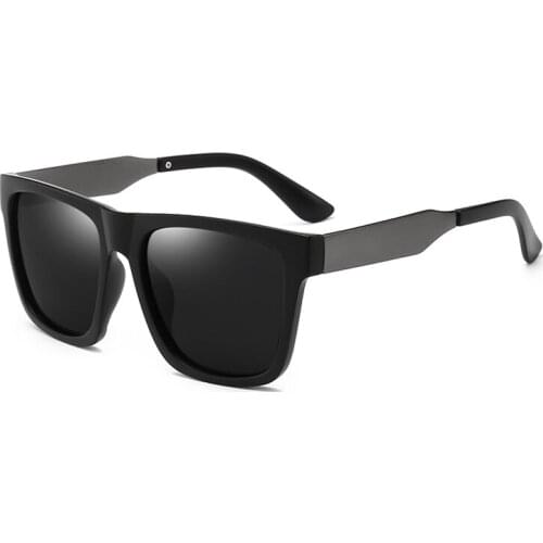 2020 New Polarized Sunglasses Men Ultralight Glasses Frame Vintage Square Sport Driving Sun Glasses Male Travel Goggles Mirror