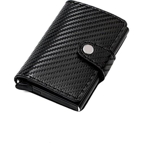 New Metal Mens Multi Card Wallet Man Card Holder RFID Wallet Anti Theft Brush Ultra Thin Credit Card Aluminum Alloy Card Bag