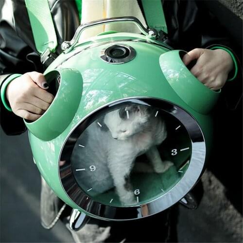 Cat Space Capsule Backpack Going out Carrying Bag Portable Cat Bag Transparent Cat Cage Shoulder Cat School Bag Bag Backpack