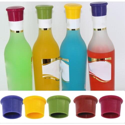 Silicone Bottle Caps Beer Beverage Cover Coke Soda Leak Free Champagne Wine Stopper Saver Stopper Kitchen Bar Bottle Cork