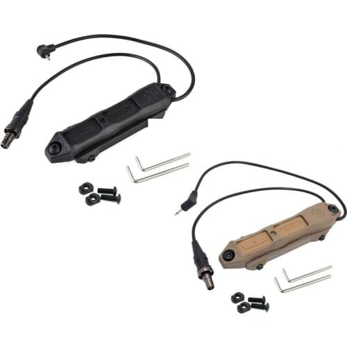 OF Tactical Augmented Pressure Double Switch Button For PEQ15 DBAL-A2 Laser M300 M600 Weapon Light Fit Keymod M-Lok 20mm Rail