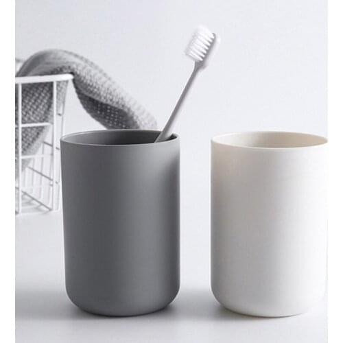 Three Color Couple Tooth Cup Bathroom Toothbrush Cup Simple Plain Cup