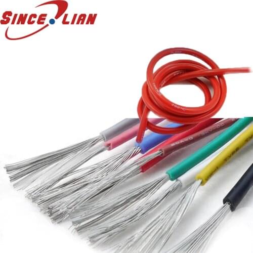 UL3135 26AWG Silicone wire 3135 26# Silicone Wires AWG26 600V 200 Degree High Temperature Tinned Copper Cable Electronic Wire