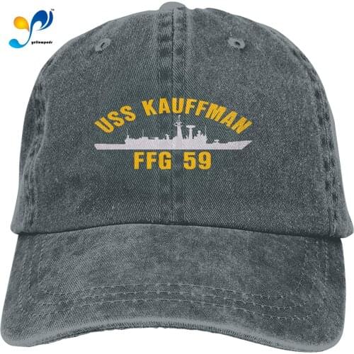 USS Kitty Hawk Cv 63 Sandwich Cap Denim Hats Baseball Cap Adult Cowboy Hat