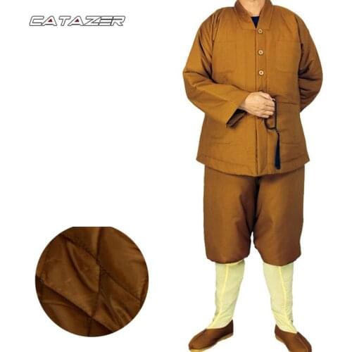 Top Quality Buddhist Suit Shaolin Monk Uniform Meditation Clothes Unisex