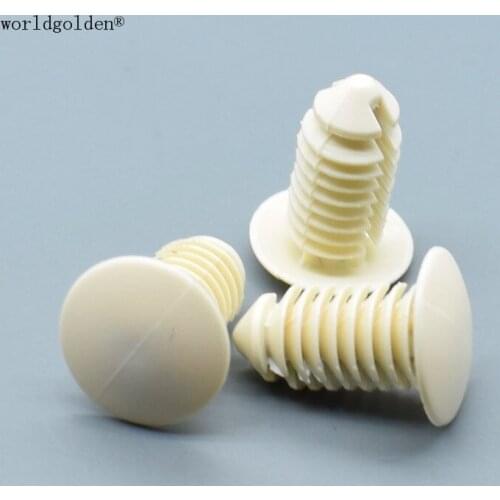 Worldgolden 100pcs auto fasteners Trim Panel Retainer for Chryler#6504043 Ford#N807721-S(N807721S)