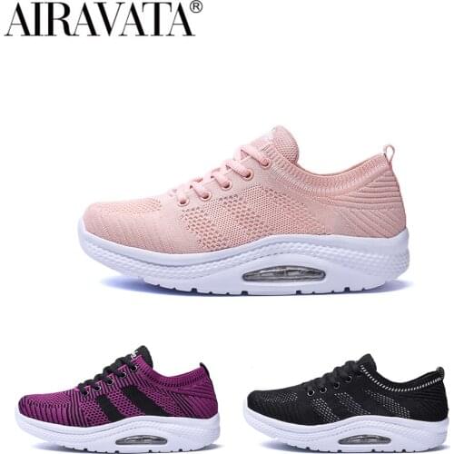 Newbeads Ladies Rocking Shoes Sneakers Womens Lace Up Sports Non-Slip Casual Outdoor Lightweight Platform Walking Shoes