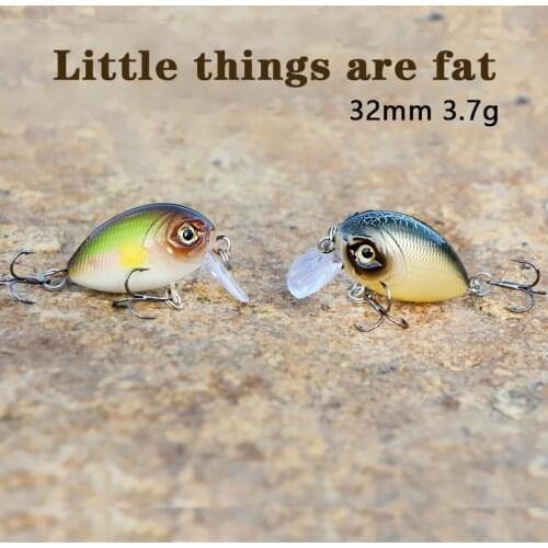 1PCS Minnow Fishing Lure 32mm3.7g Topwater Hard Bait Wobbler Jig Bait Crankbait Carp Striped bass Pesca Fishing tackle SwimBait