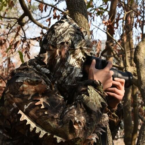 MENFLY Hunting Clothing Accessories Headgear Tree Pattern Camouflage Breathable Mesh Anti-mosquito Secret Safari Hat Supplies