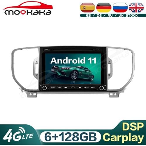 For KIA Sportage 2016+ Android 11 6G +128GB Car Multimedia Player Auto Radio GPS Navigation Audio Stereo Head Unit Carplay DSP