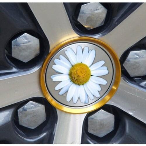 New 4pcs Car Wheel hub center decorative stickers fit for dacia peugeot 3008 cruze kia picanto mitsubishi asx vw t5 vectra c