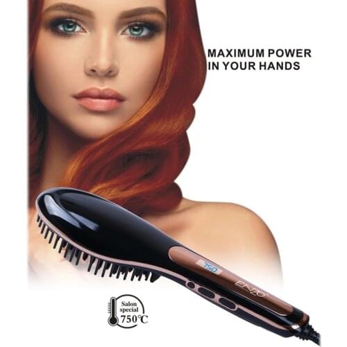 EN-4108 Hair Straightener Comb LCD Display Hair Brush hair Electric brush comb Straightener Comb brush