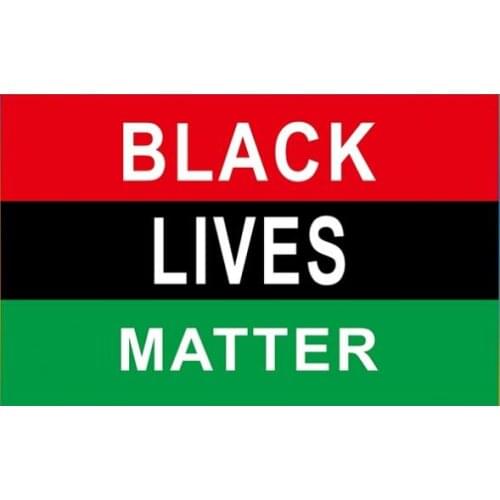 BLACK LIVES MATTER three colors flags banners customized