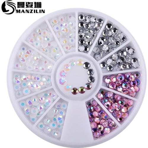 HOT SALE Mixed Color Nail Rhinestones Stones AB Color Rhinestone Irregular Beads For Nails Art Decorations Crystals Accessories