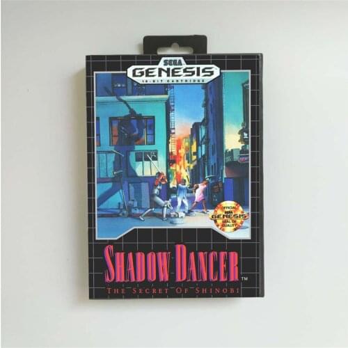 Shadow Dancer The Secret of Shinobi - USA Cover With Retail Box 16 Bit MD Game Card for Sega Megadrive Genesis