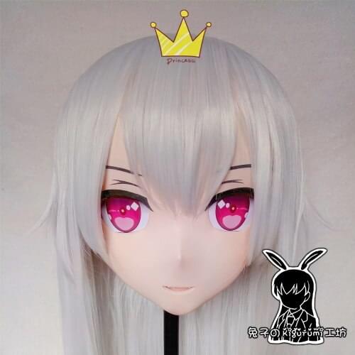 KM5167)Quality Handmade Female/Girl Resin 3/4 Head Japanese Cartoon Character Cosplay Kigurumi Mask Crossdresser