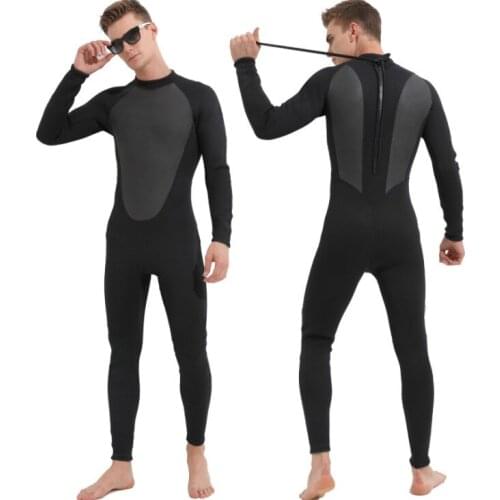 Swimming 3MM thick material combined diving suit warm and cold proof diving suit jellysuit long sleeves long pants swimsuit