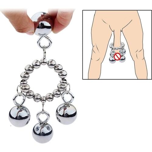 Metal Dick Penis Cock Ring Cockring For Men Ball Bdsm Bondage Stretcher Extender Enlargement Male Chastity Sex Toys for Men L1