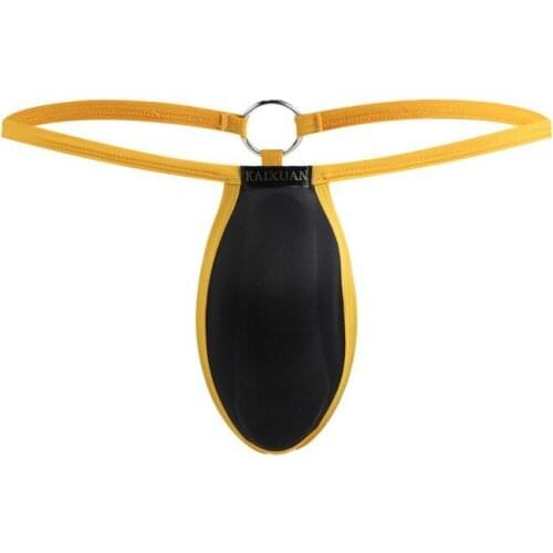 Mens Underwear Sexy Mens Thong Cup U Convex Mens Penis Underwear G String