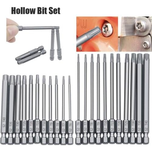 11pcs Screwdriver Bit Set Hexagonal Shank Long Screwdriver Bits 75mm/100mm Screwdriver Bit Set-30