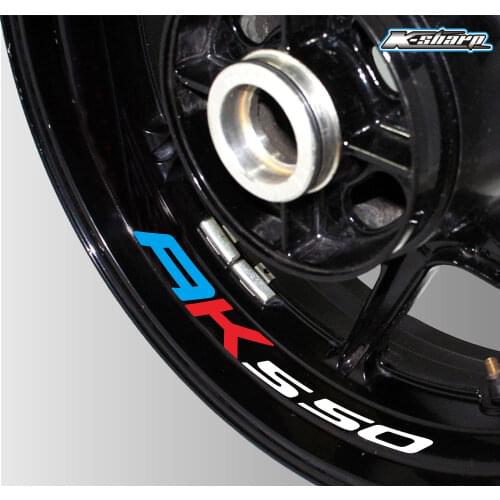 New sale Motorcycle wheel Stickers Decorated reflective Decals ak 550 for kymco AK550 logo Accessories sticker