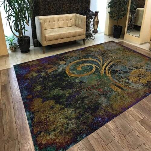 Leaf and Stones Patterned Non Slip Floor Carpet,Teens Carpet Modern Carpet,3d Digital Printing Carpet, turkish Rug,Soft Carpet