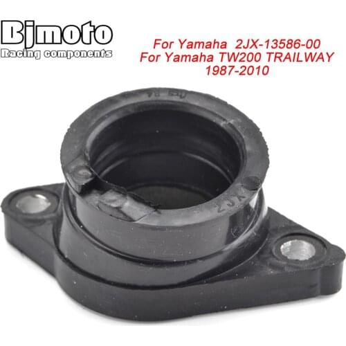 BJMOTO For Yamaha TW200 TRAILWAY 1987-2010 Rubber Carb Intake Carburetor Interface Adapters 2JX-13586-00
