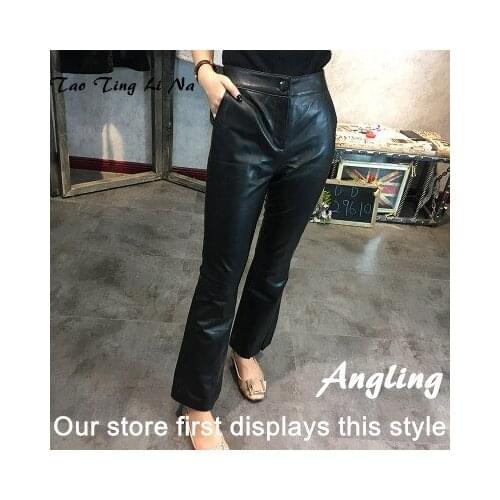Top brand New Fashion 2020 Genuine Sheep Leather Pants Y45 high quality