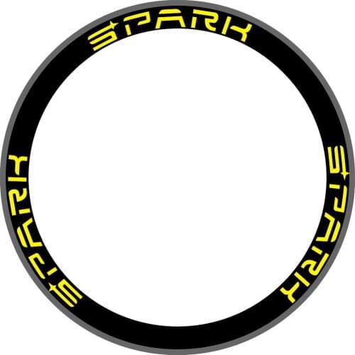 SparkBike Rim Wheel Stickers Decals For Road Bike Replacemant Safe Protector Waterproof Reflective 2 WHEELS 700C