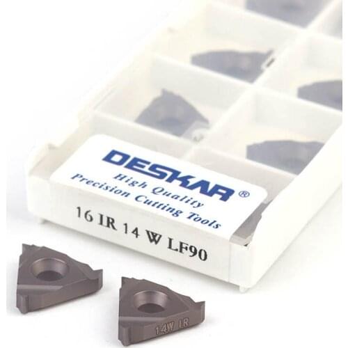 10Pcs 16ER/16IR 11W 14W LF90 CNC Lathe Turning Tools Ceramics Thread Carbide inserts Good Quality Machining Sharp Easy Cutting