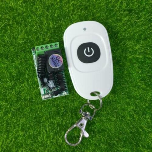 Universal DC 12 v 1CH mini rf wireless remote control switch 433mhz Safety alarm/shop indicator/LED strip/entrance guard