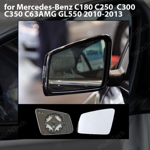 1pcs Rearview Wing Mirror Glass for Mercedes-Benz C180 C250 C300 C350 C63AMG GL550 2010-2013 Heated Left & Right