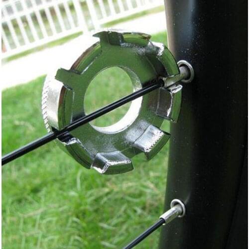 1 Pcs Outdoor 8-port Chrome-molybdenum Steel Mountain Repair Wrench Spoke Accessories Bike Bicycle Tool Outdoor U6F0