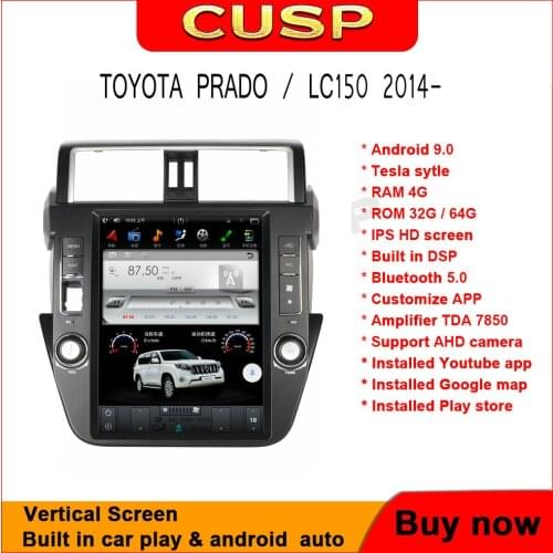 12.1 inch Android 9 PX6 4G+64G For TOYOTA PRADO 2014-2017 CAR PLAY Car Multimedia CAR GPS NAGI AUTO RADIO CAR RADIO CAR STEREO