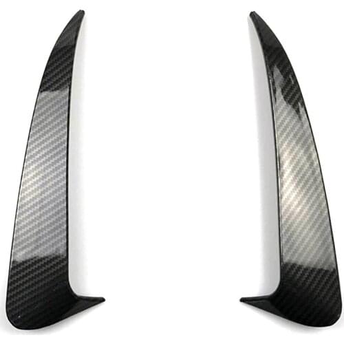 For Benz C Class W205 C43 C63 Amg Carbon Fiber Look Rear Bumper Air Vent Cover 2014-2019 2Pcs