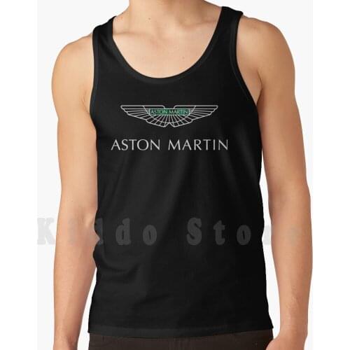 Aston tank tops vest 100% Cotton Aston Aston Motorsport Point Force India Lance Stroll Sergio Perez Checo Grand Seb