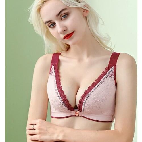 Plus Size Bras Fashion Sexy Push Up Bra Women Lace Bras Skin Bra Plus Size Clothing for Women Wire Free