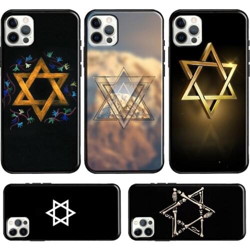 David Jewish Star Symbol Case For iPhone 12 Pro Max 12 mini 11 Pro Max 6S 7 8 Plus X XR XS Max SE 2020 Cover