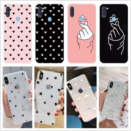 Case For Samsung Galaxy A11 A51 A71 A21S A20 A30 A50 A7 2018 A01 S20 Plus Cases Protection Soft Silicon TPU Back Cover Bumper