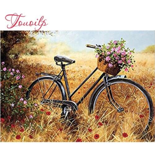 Décorations de vélo | Kits de peinture diamant, mosaïque de fleurs en broderie, décorations de vélo pour la maison, Art en diam