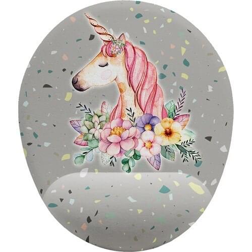 Good Ideas Unicorn and Flower Pattern Wrist Support Mouse Pad
