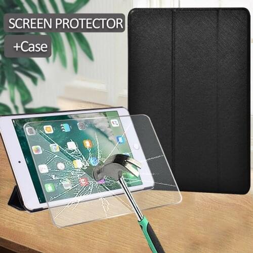 For Ipad Mini 5 4 3 2 1 Case Leather Stand Smart Tablet Cover for IPad Mini 4 Case Mini 5 2019 Protective Shell+Screen Protector