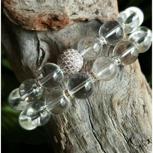 Crystal Beads Micro Pave Ball Bracelets set SE21558