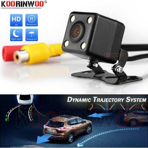 Koorinwoo Movable Parking Guide line camera Dynamic trajectory HD CCD Rear view Camera reverse Backup Sensor Parking Assistance