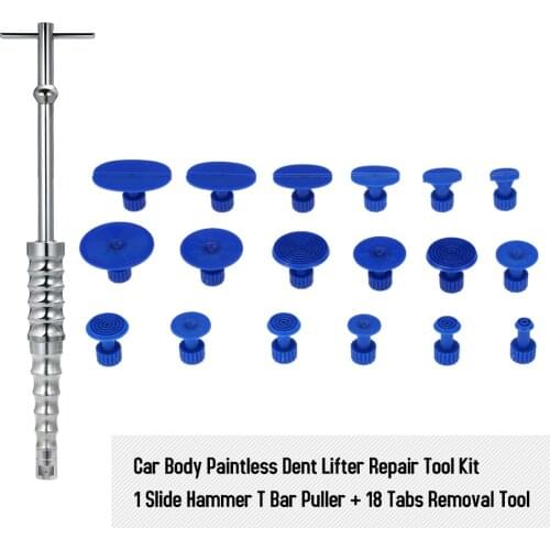 New 2019 Tools Auto Repair Tool Car Dent Repair Dent Puller Kit 2 in 1 Slide Hammer Reverse Hammer Glue Tabs Suction Cups