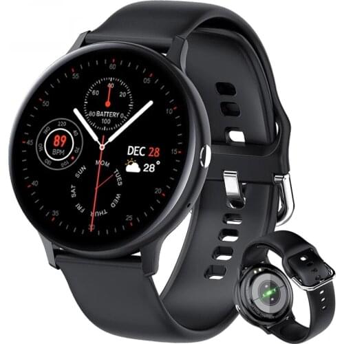 2021 New Bussiness Smart Watch Men Music Playback Heart Rate Bluetooth Call Waterproof Sports Smartwatch For Android iOS +Box