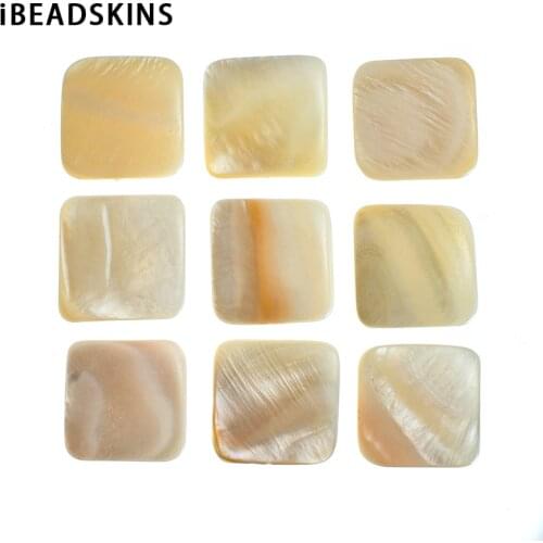 New arrival! 18mm 100pcs/lot shell square-shape charms for Stud earring/earrings accessories/Earring parts