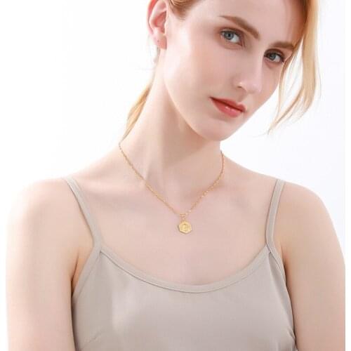 Europe And The United States Deserve To Act The Role Of 26 Capital English Letters Stainless Steel Necklace